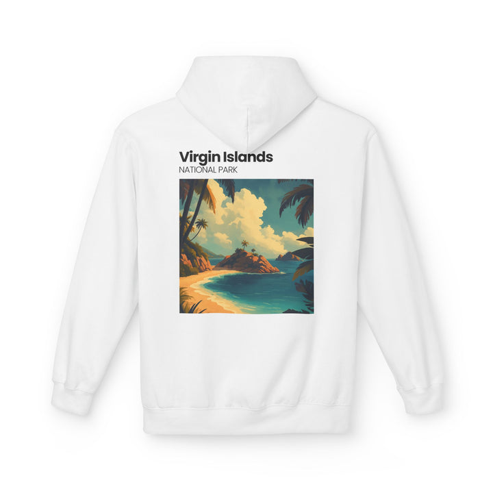 Virgin Islands National Park Beach Hoodie | Tropical Island Sunset