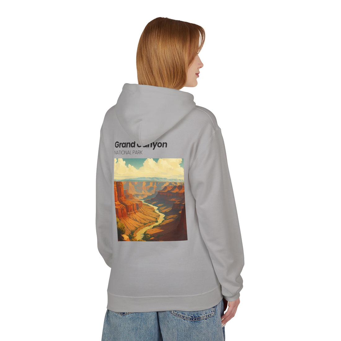 Grand Canyon Vintage Poster Hoodie | National Park Canyon Art