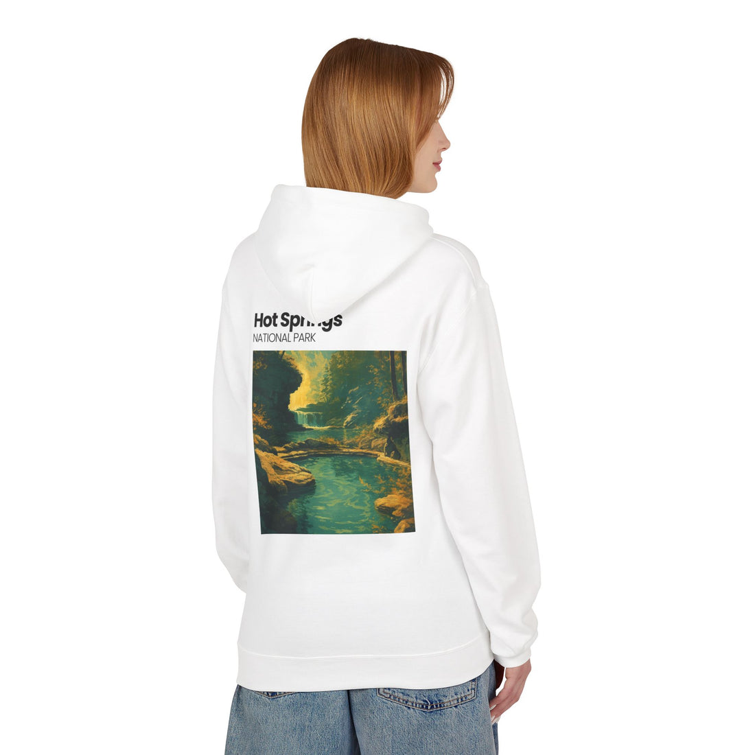 Hot Springs National Park Hoodie | Scenic Thermal Pool Illustration