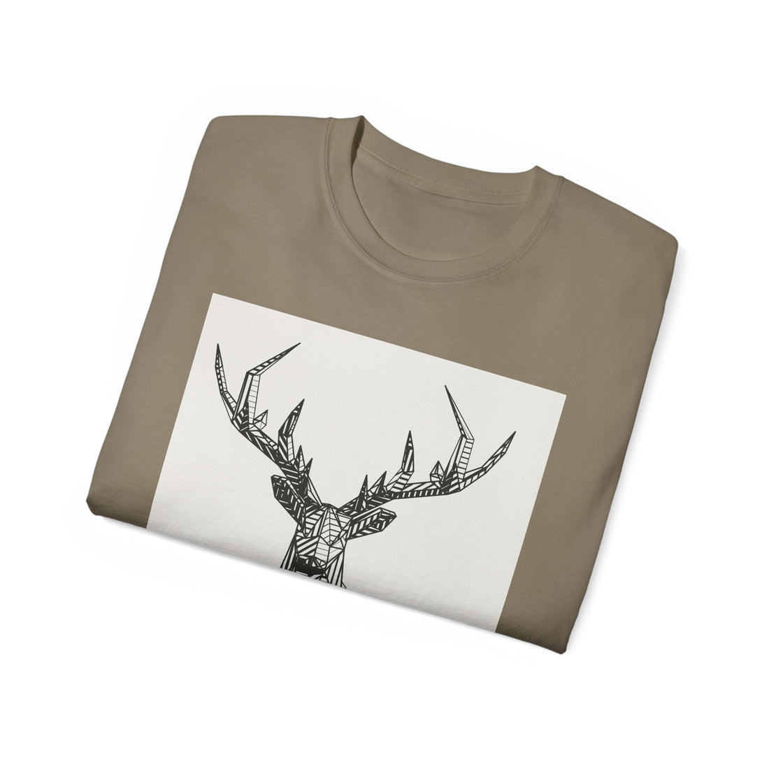 Geometric Deer Graphic Tee - Unisex Ultra Cotton T-Shirt