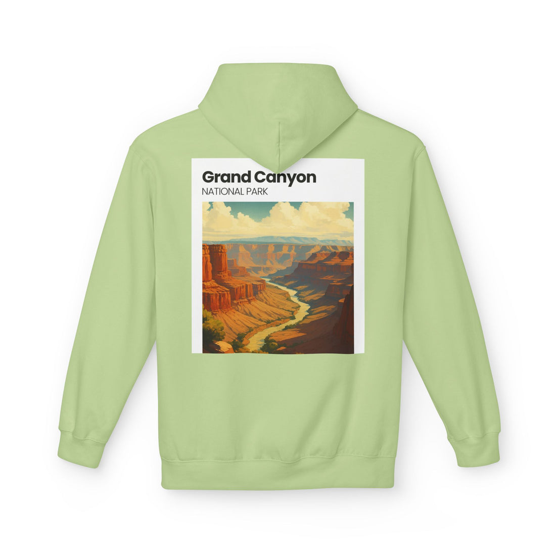 Grand Canyon Vintage Poster Hoodie | National Park Canyon Art