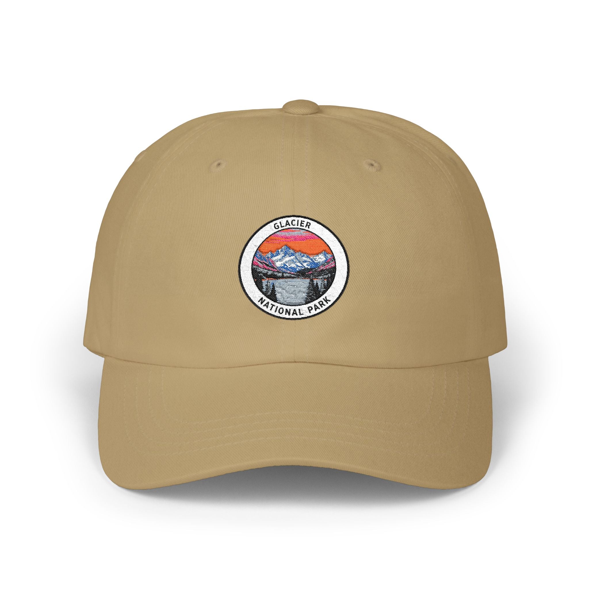 Mountain National Park Badge Classic Dad Cap | Outdoor Hiking Hat
