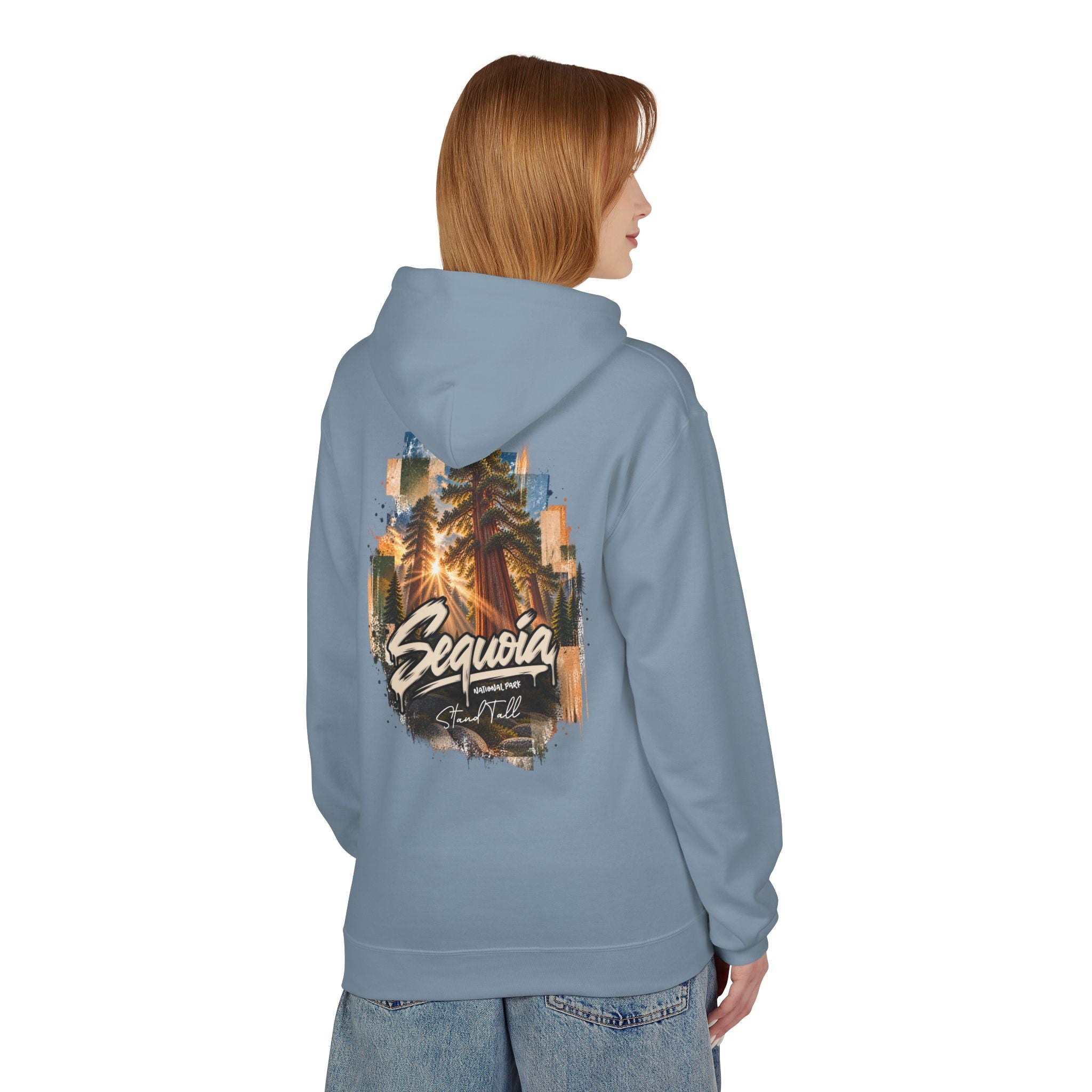 Sequoia National Park – Sun Beams Stand Tall Graphic Hoodie