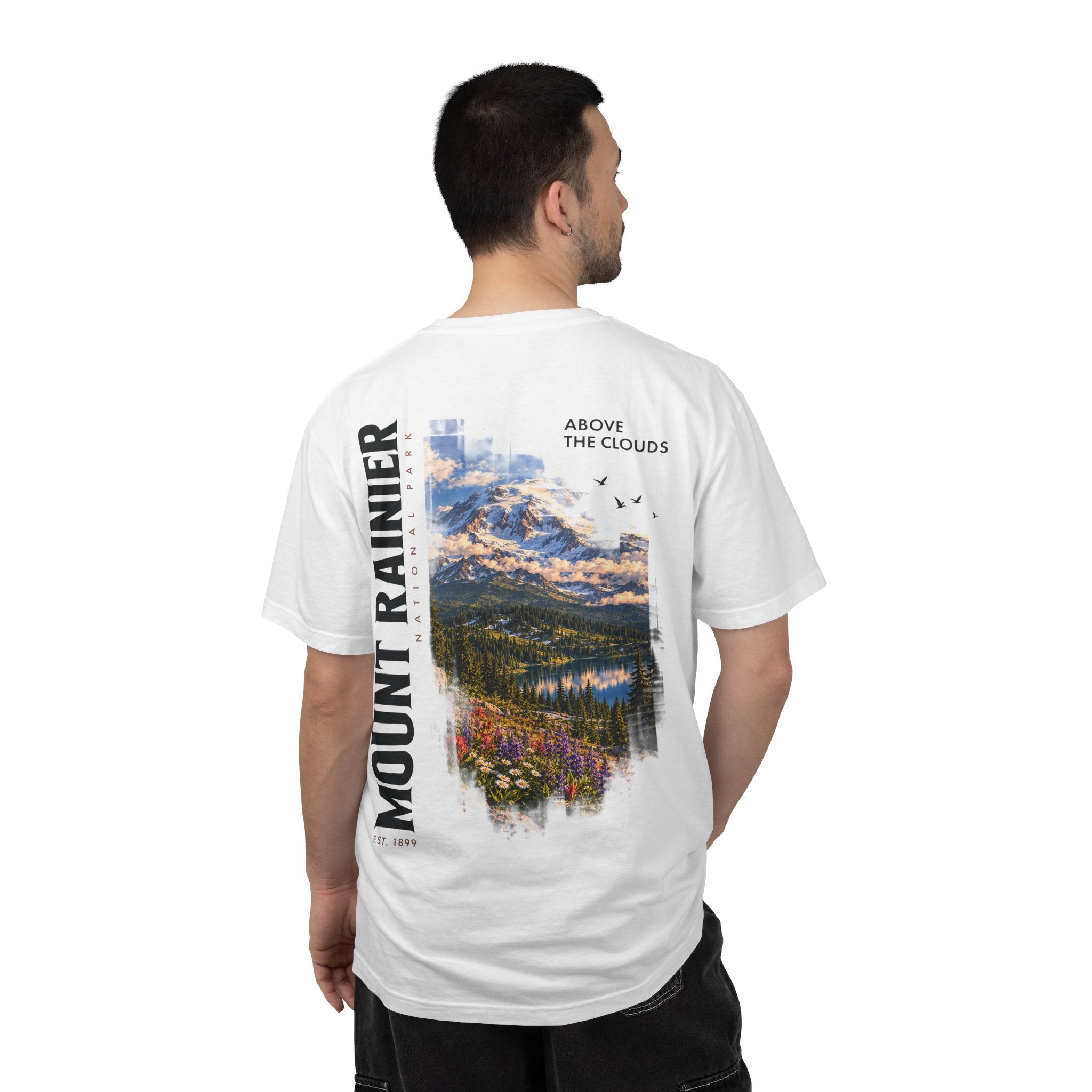 Mount Rainier National Park – Alpine Scene Graphic T-Shirt