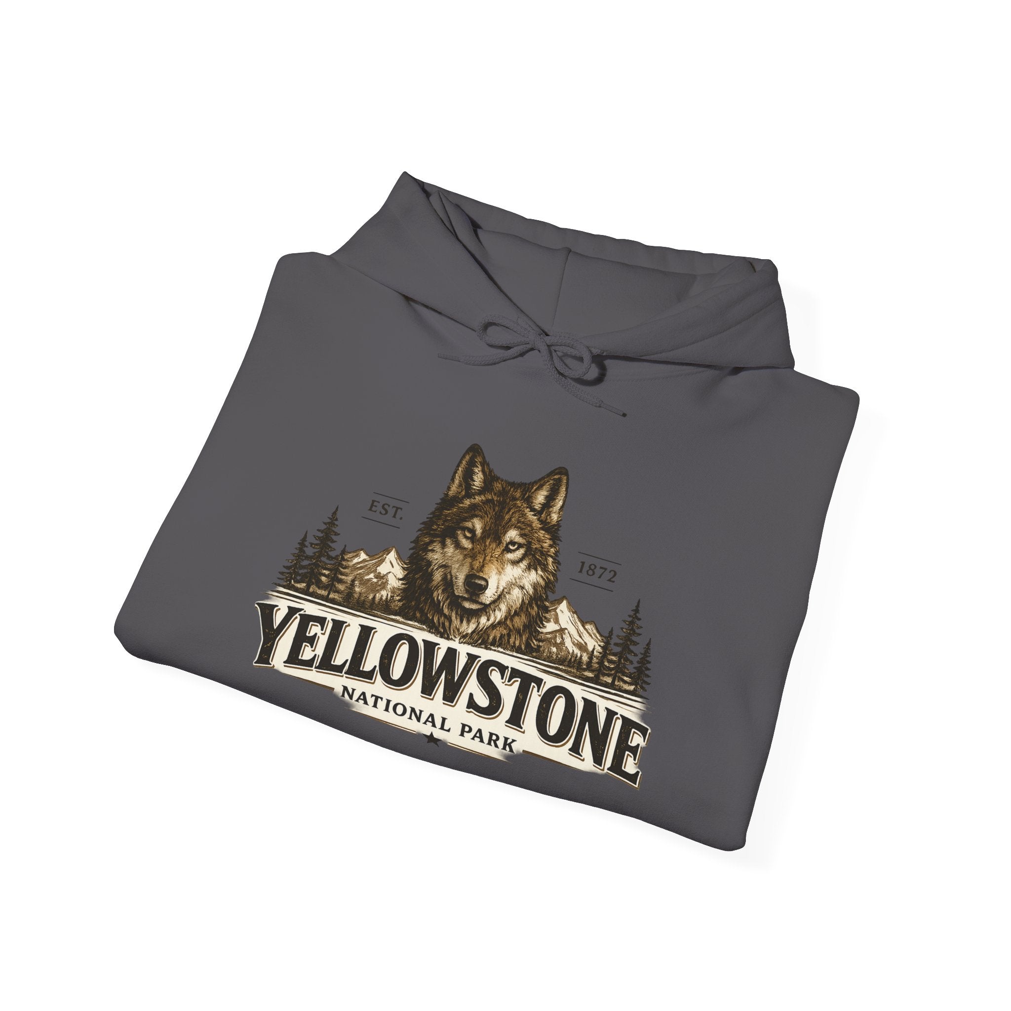 Yellowstone Wolf Hoodie – Where the Wild Still Roams