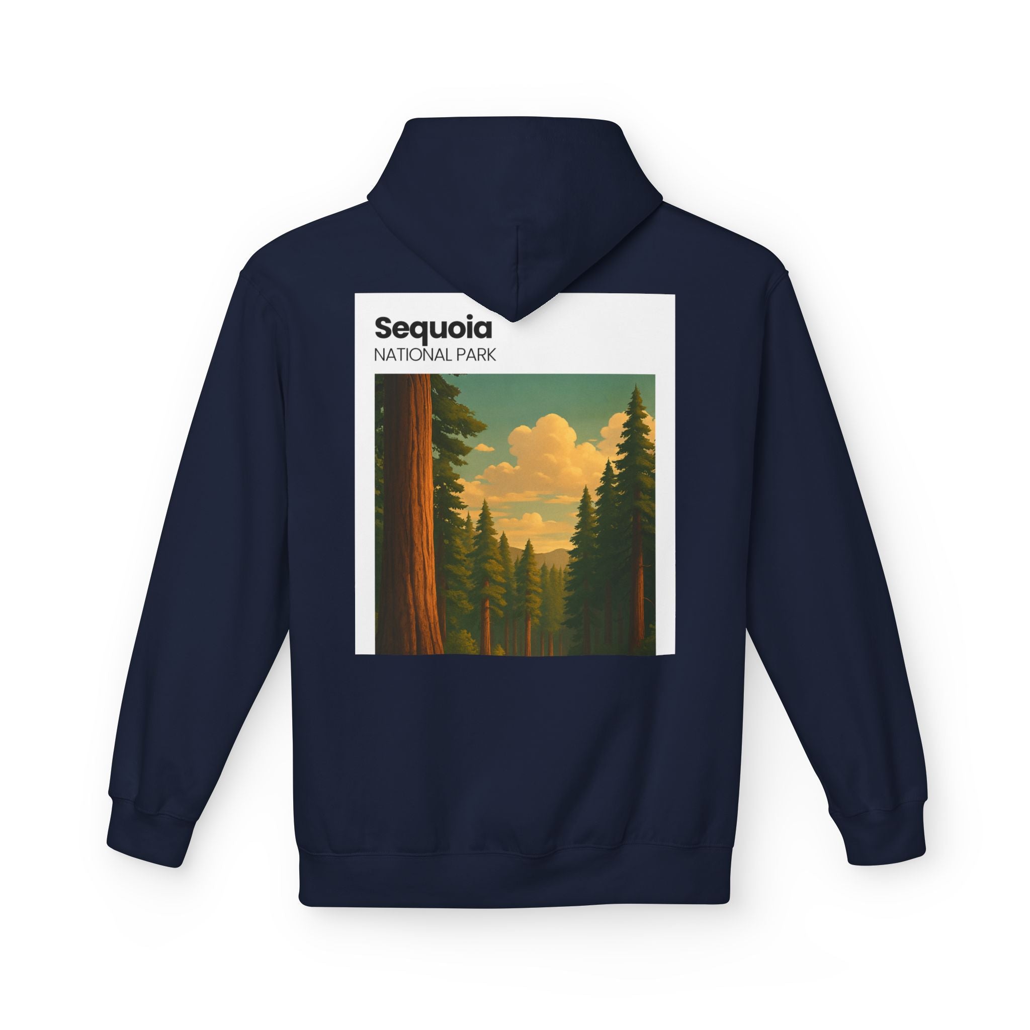 Sequoia National Park Vintage Poster Hoodie | Forest Landscape Sweatshirt
