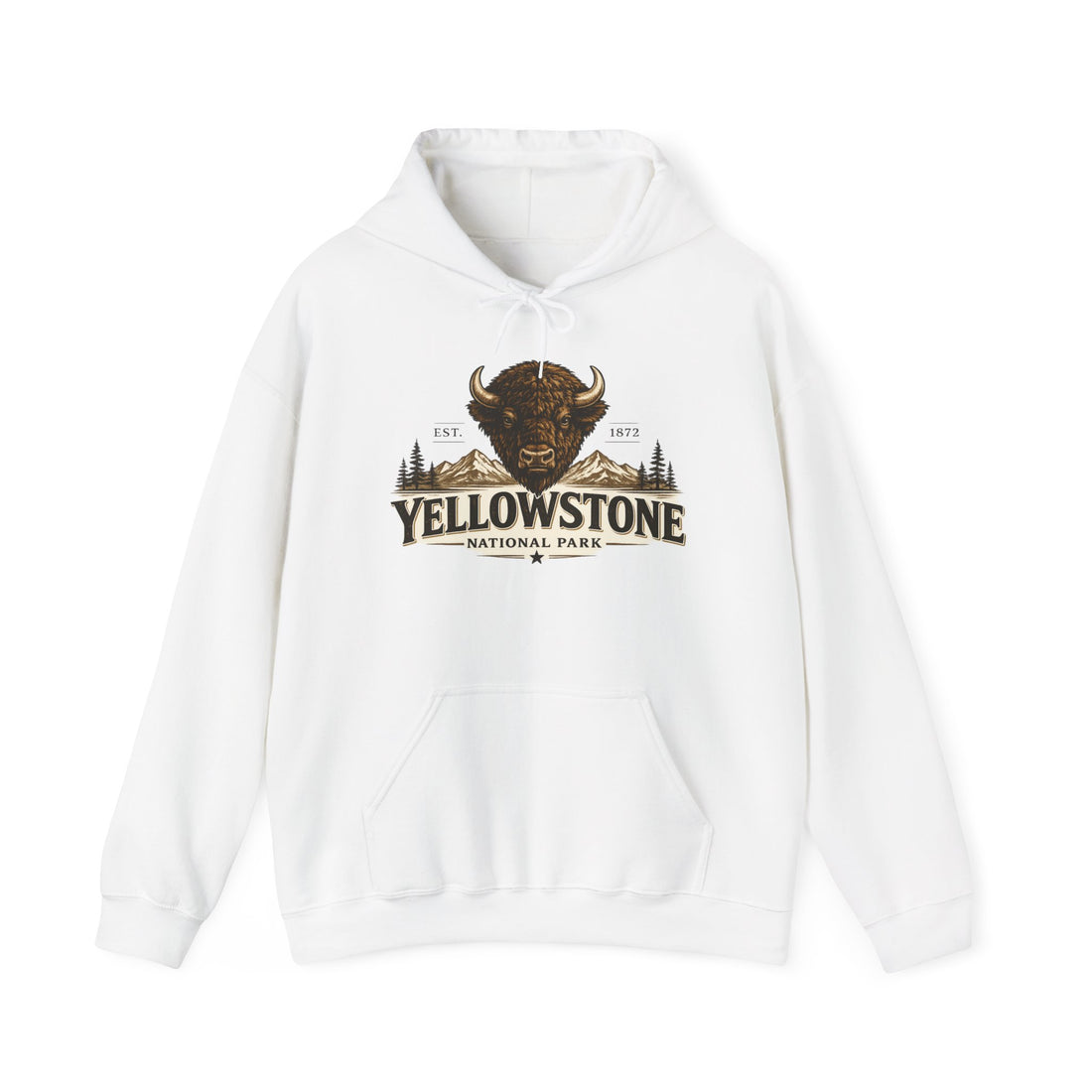 Yellowstone Bison Hoodie – Where the Wild Still Roams