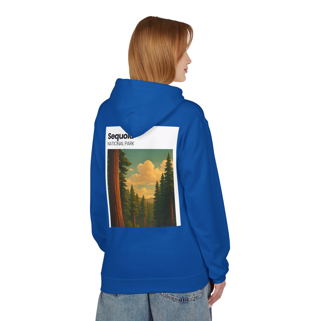 Sequoia National Park Vintage Poster Hoodie | Forest Landscape Sweatshirt