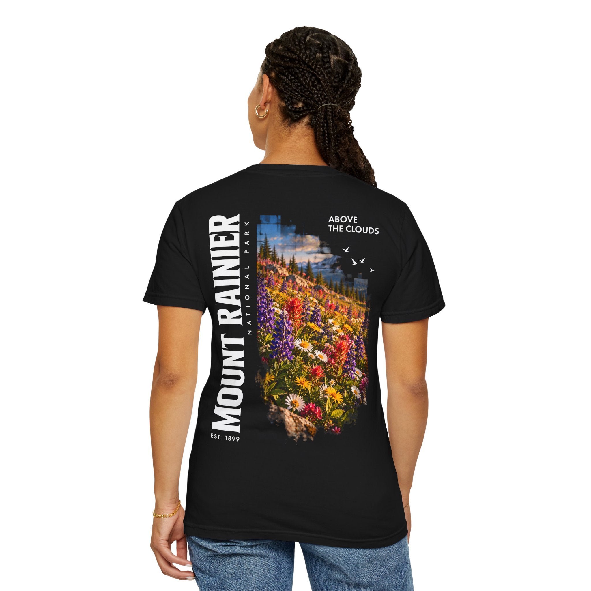 Mount Rainier National Park – Wildflower Meadow Graphic T-Shirt