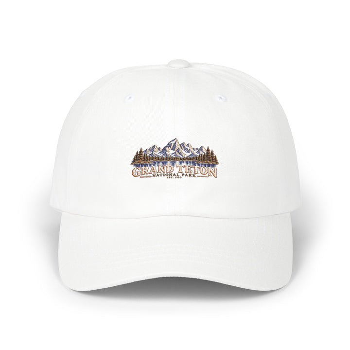 Grand Teton National Park Lake Reflection Dad Cap