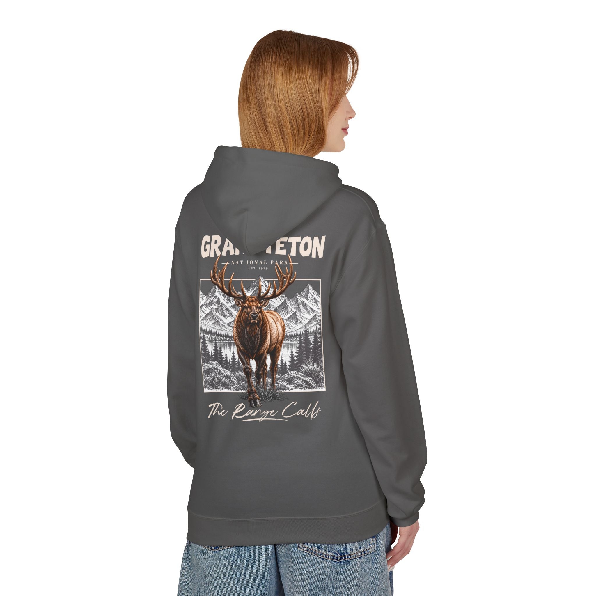 Grand Teton National Park Elk Graphic Hoodie