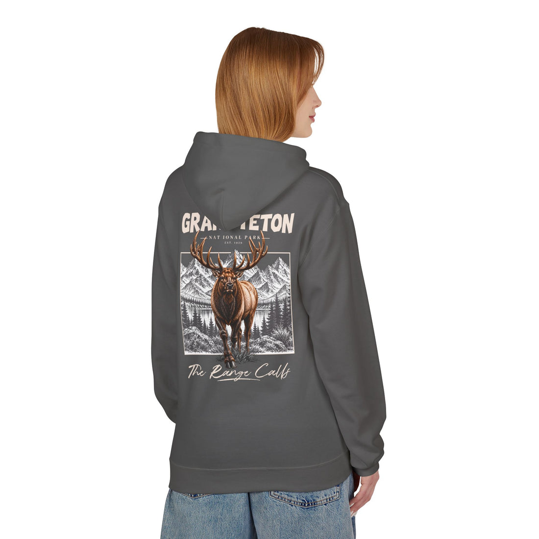 Grand Teton National Park Elk Graphic Hoodie