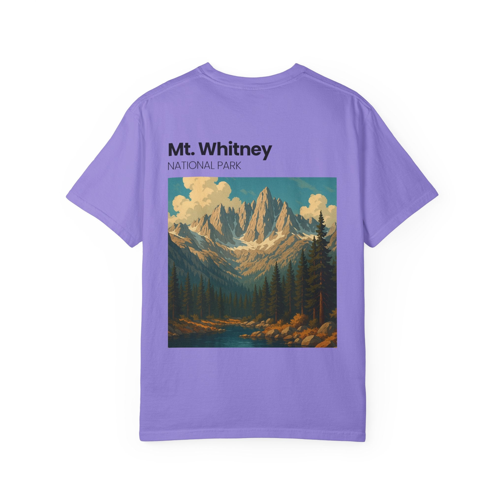 Mt. Whitney National Park mountain landscape T-Shirt | vintage nature poster