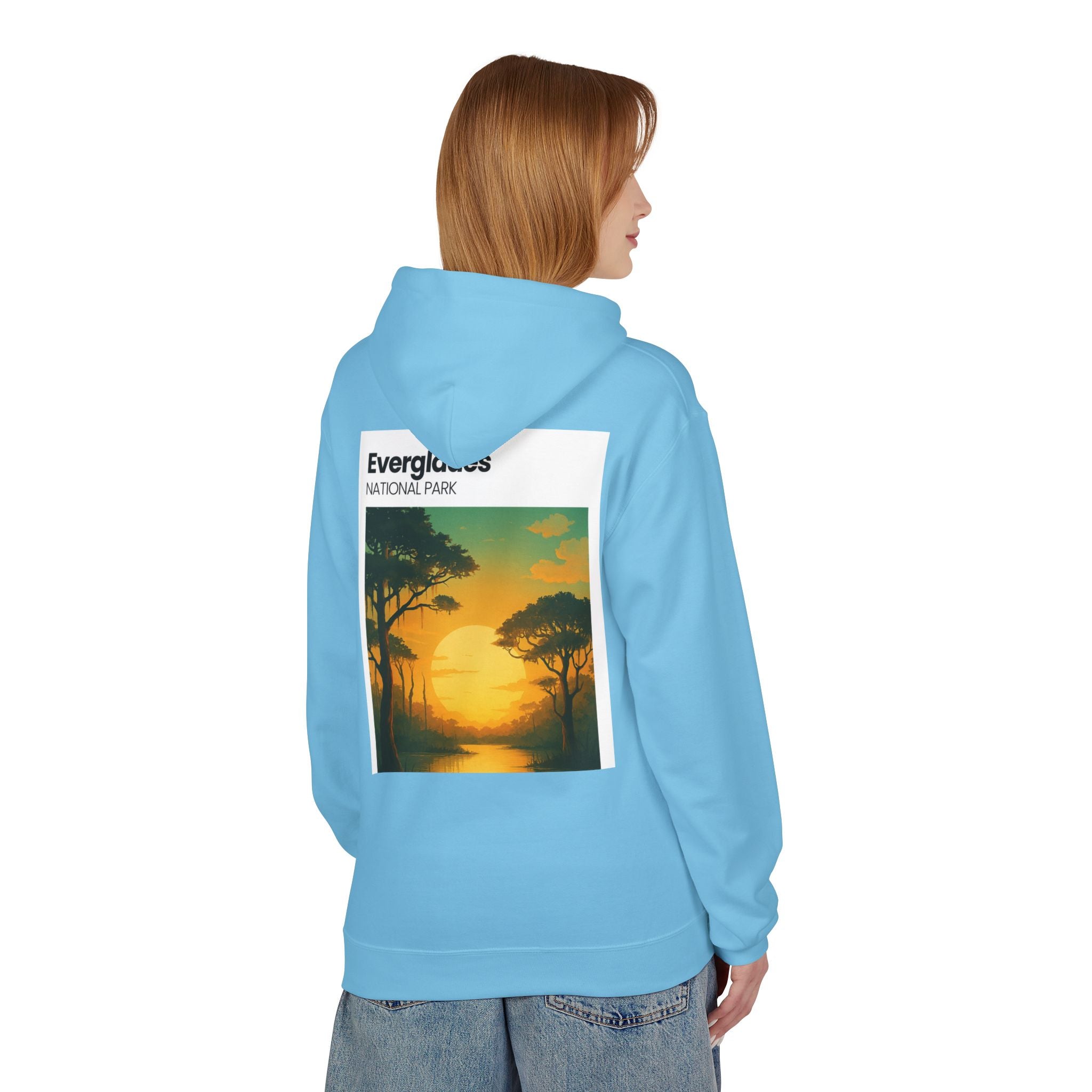Everglades Sunset Vintage Poster Hoodie | National Park Landscape