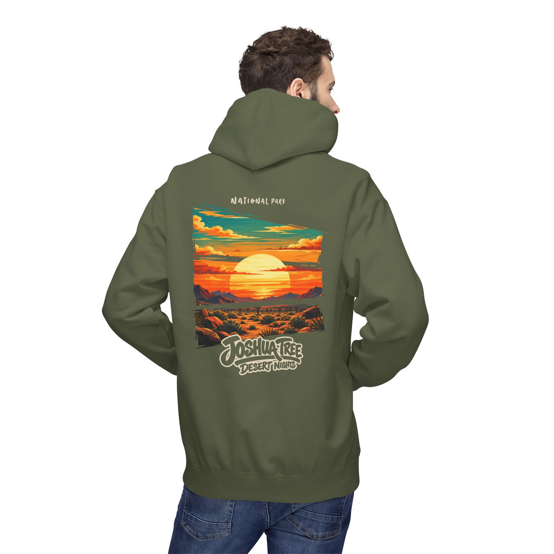 Joshua Tree National Park – Desert Sunset Graphic Hoodie