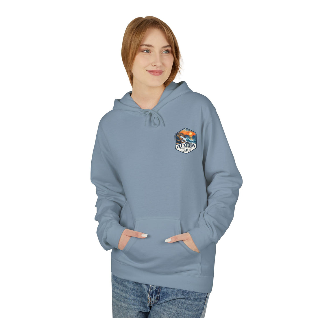 Acadia National Park Rocky Coast Graphic hoodie