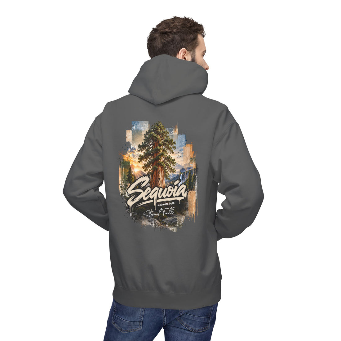 Sequoia National Park – Giant Sequoia Stand Tall Graphic Hoodie