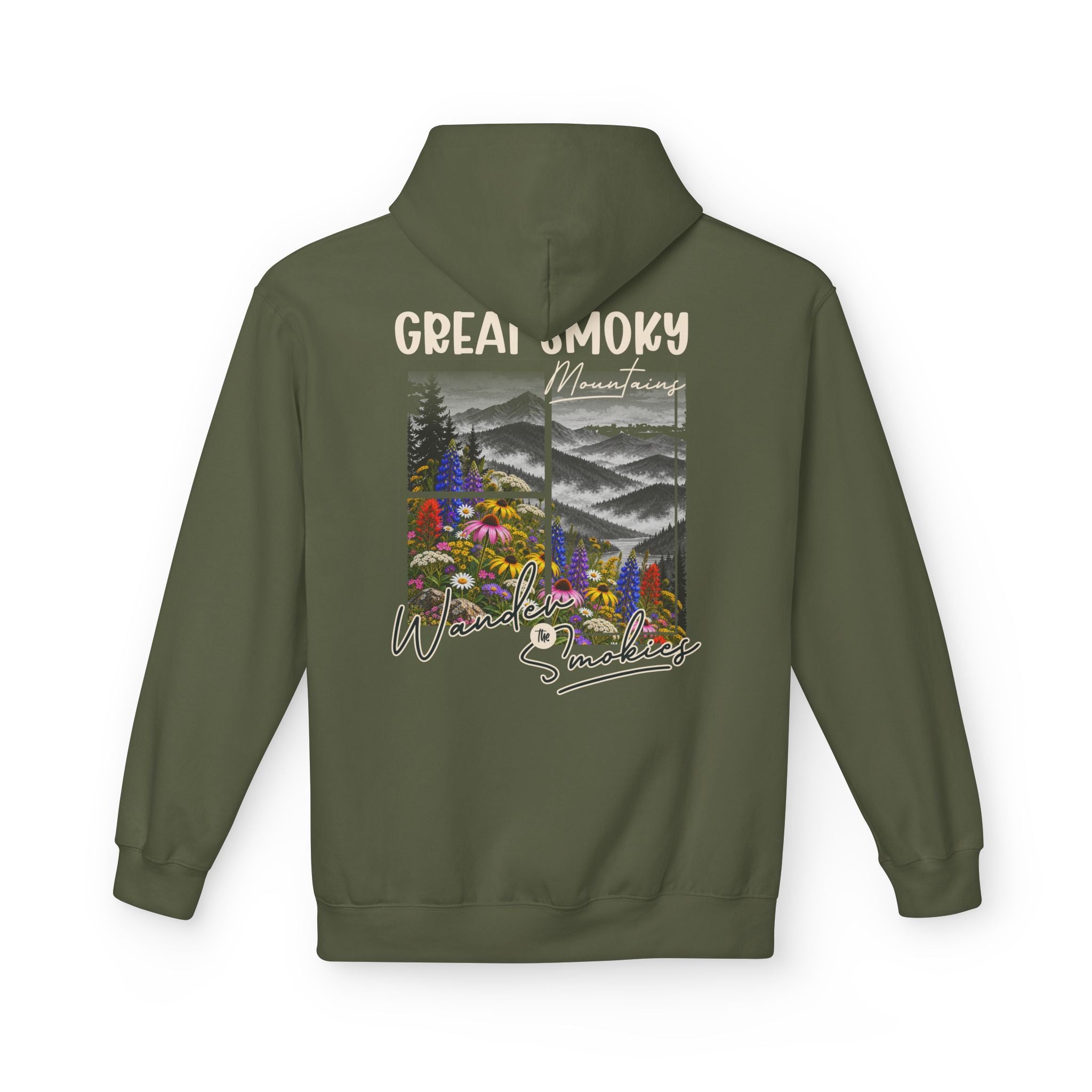 Great Smoky Mountains Wildflowers Graphic hoodie