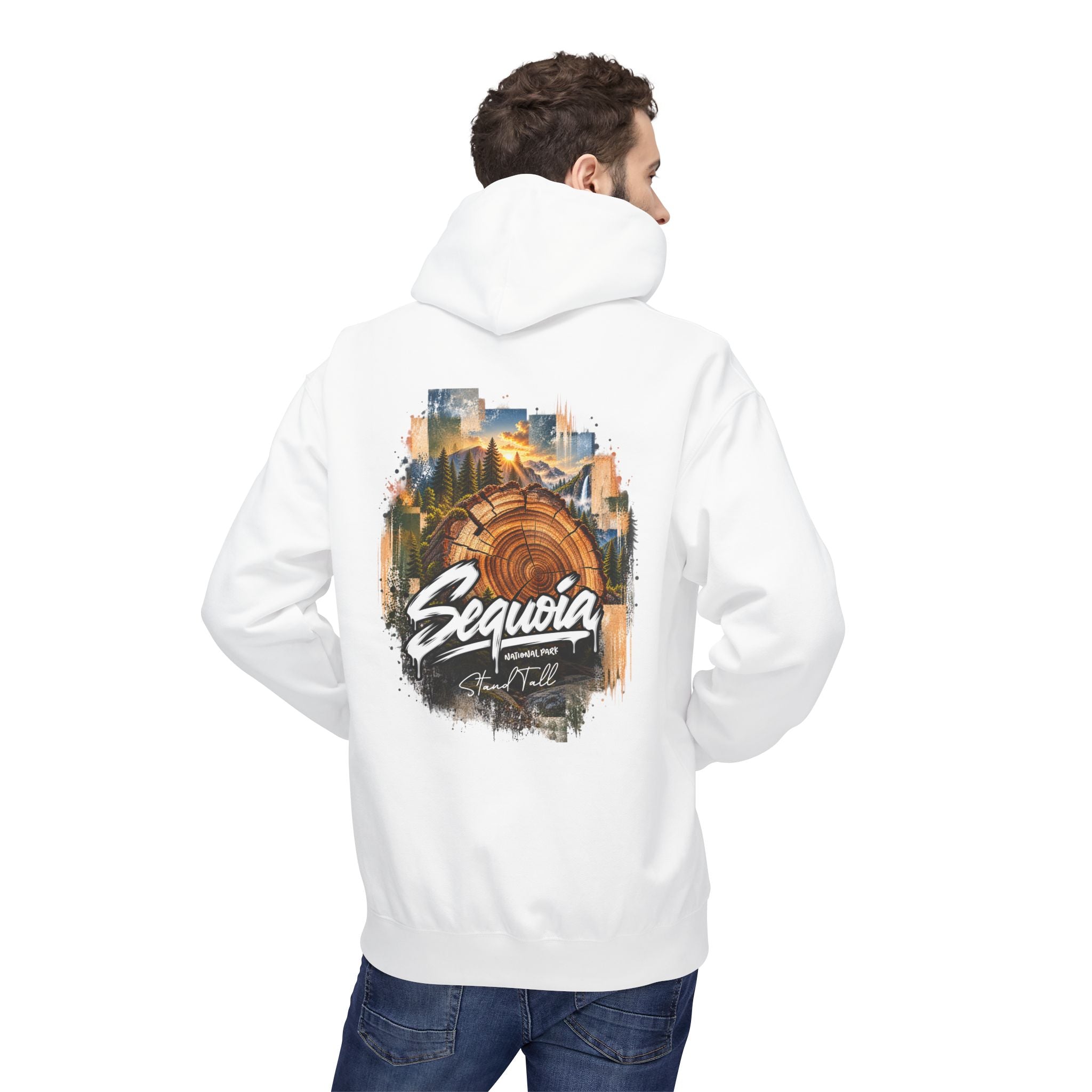 Sequoia National Park – Tree Rings Stand Tall Graphic Hoodie