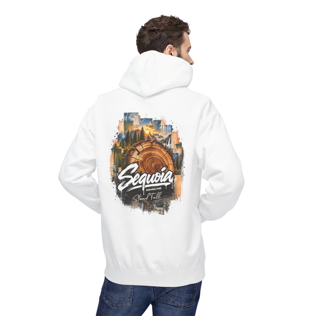 Sequoia National Park – Tree Rings Stand Tall Graphic Hoodie