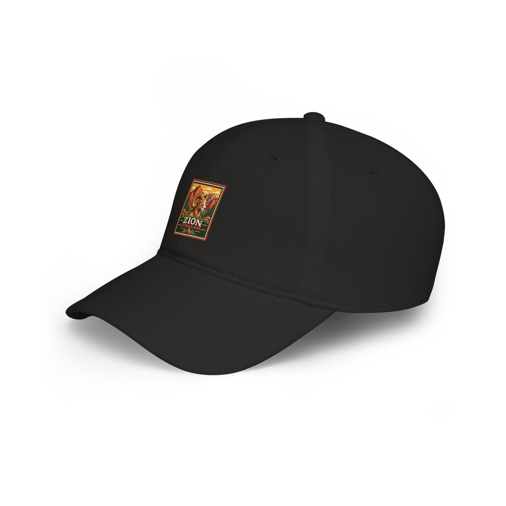 Bighorn Sheep Zion National Park Vintage Graphic Cap square logo