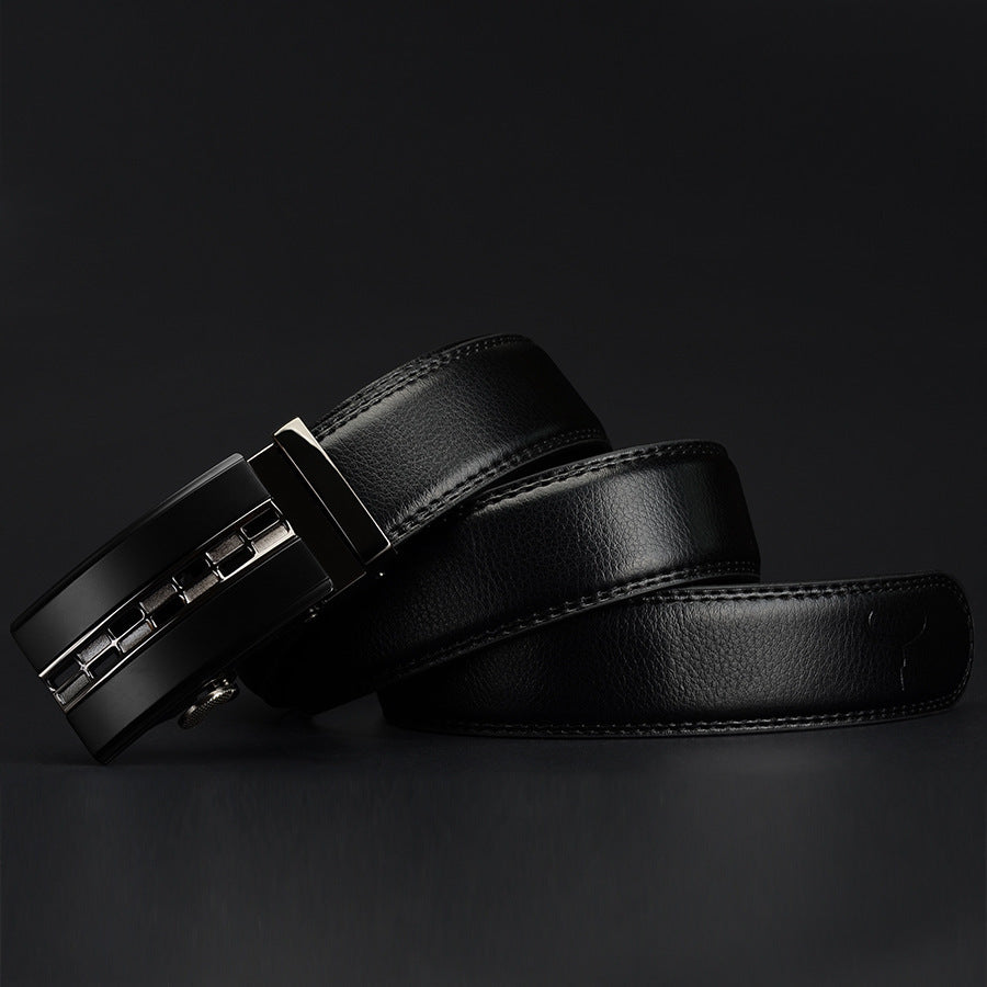 Business fashion casual two-layer leather belt
