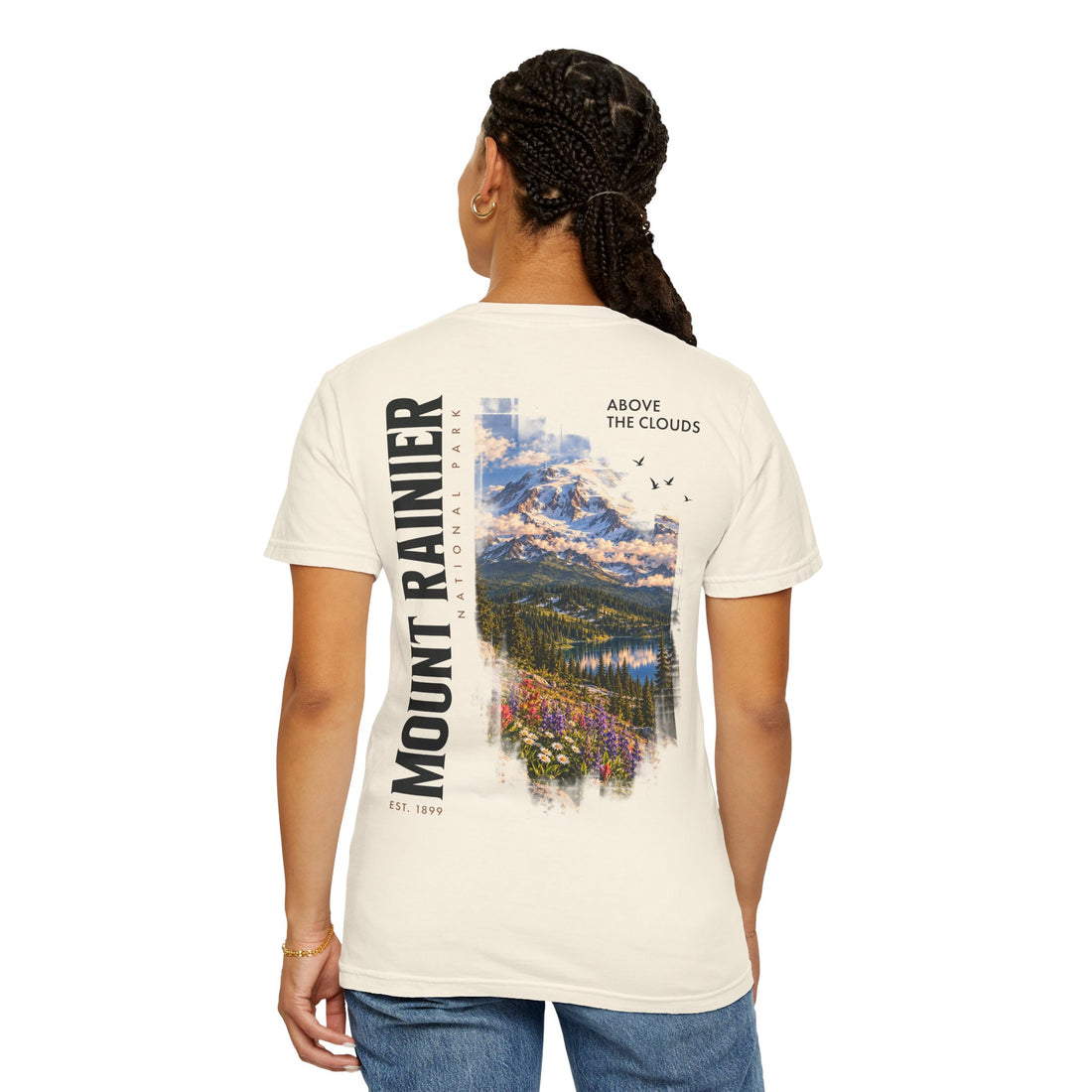 Mount Rainier National Park – Alpine Scene Graphic T-Shirt