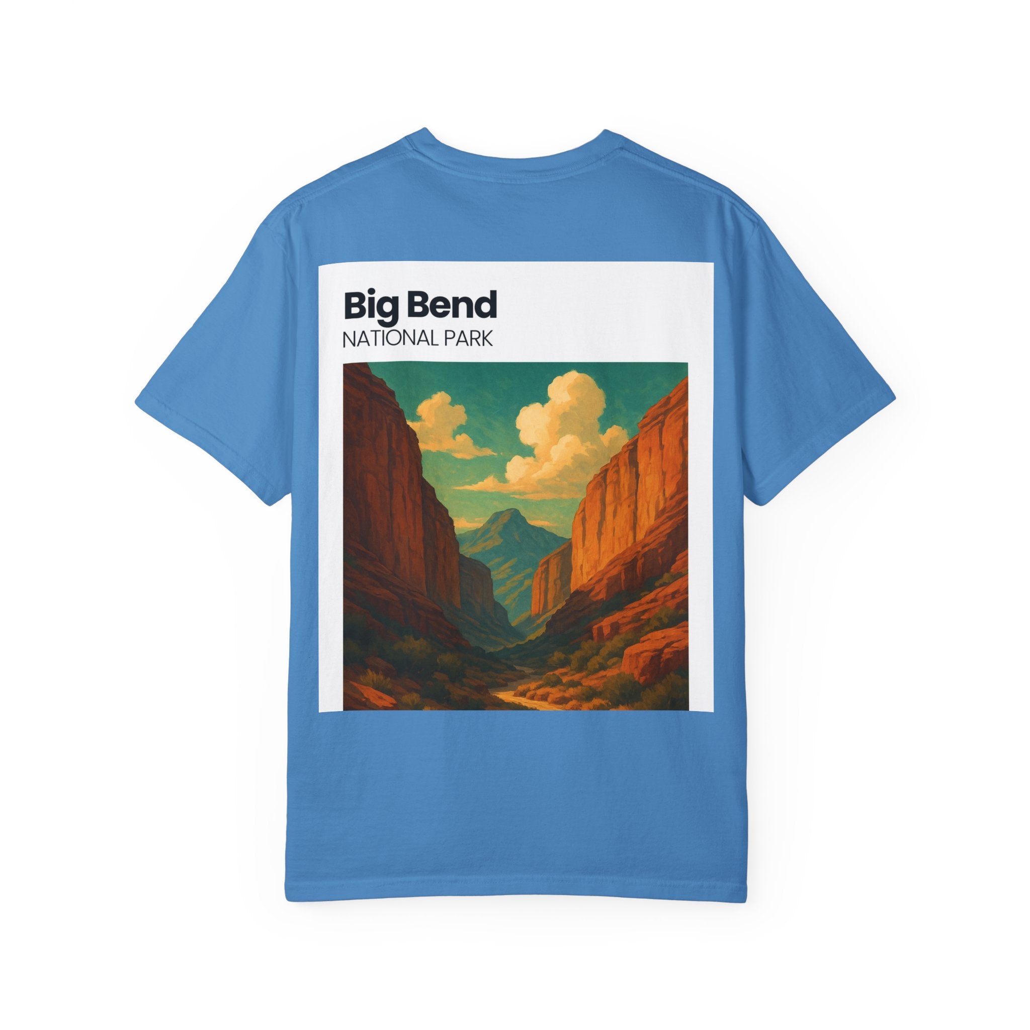 Big Bend National Park Vintage Canyon Poster T-Shirt | Scenic Landscape Tee