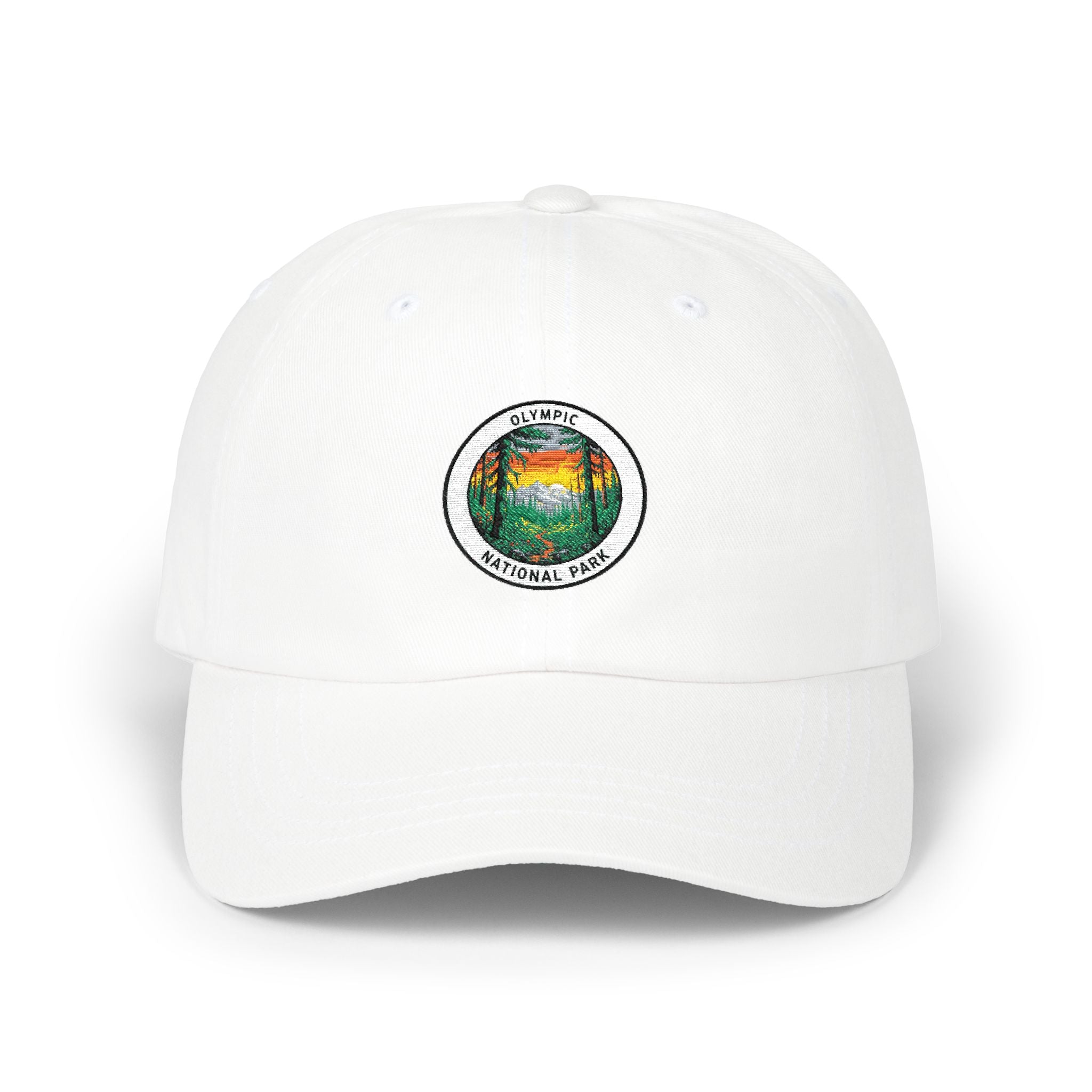 Vintage National Park Badge Dad Cap | Retro Outdoor Logo Hat