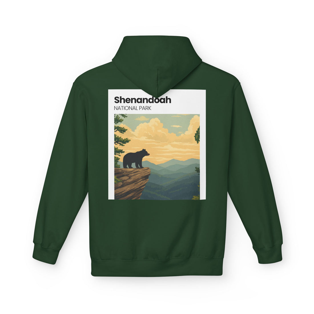 Shenandoah National Park Bear Hoodie | Vintage Travel Poster style