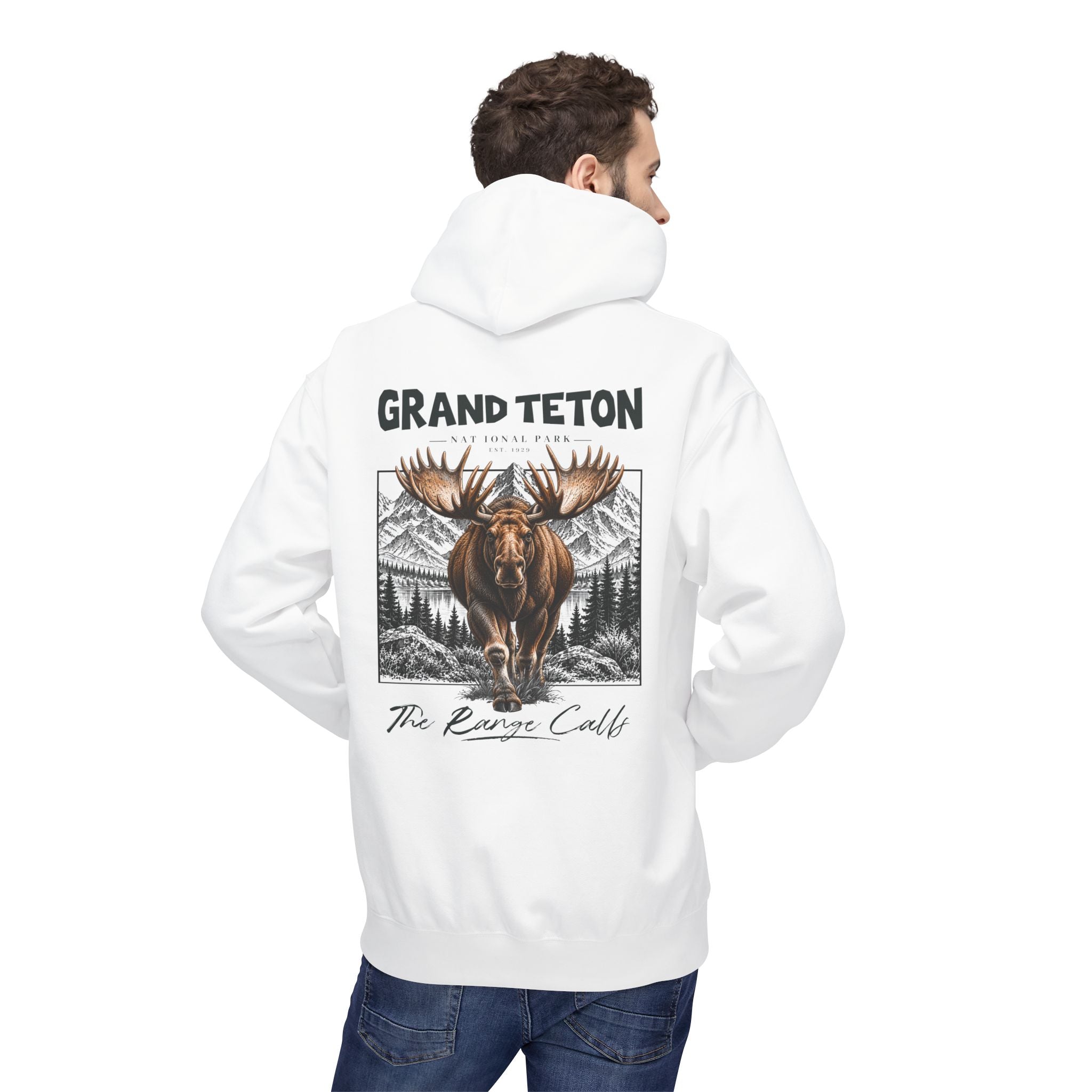 Grand Teton National Park Moose Graphic hoodie