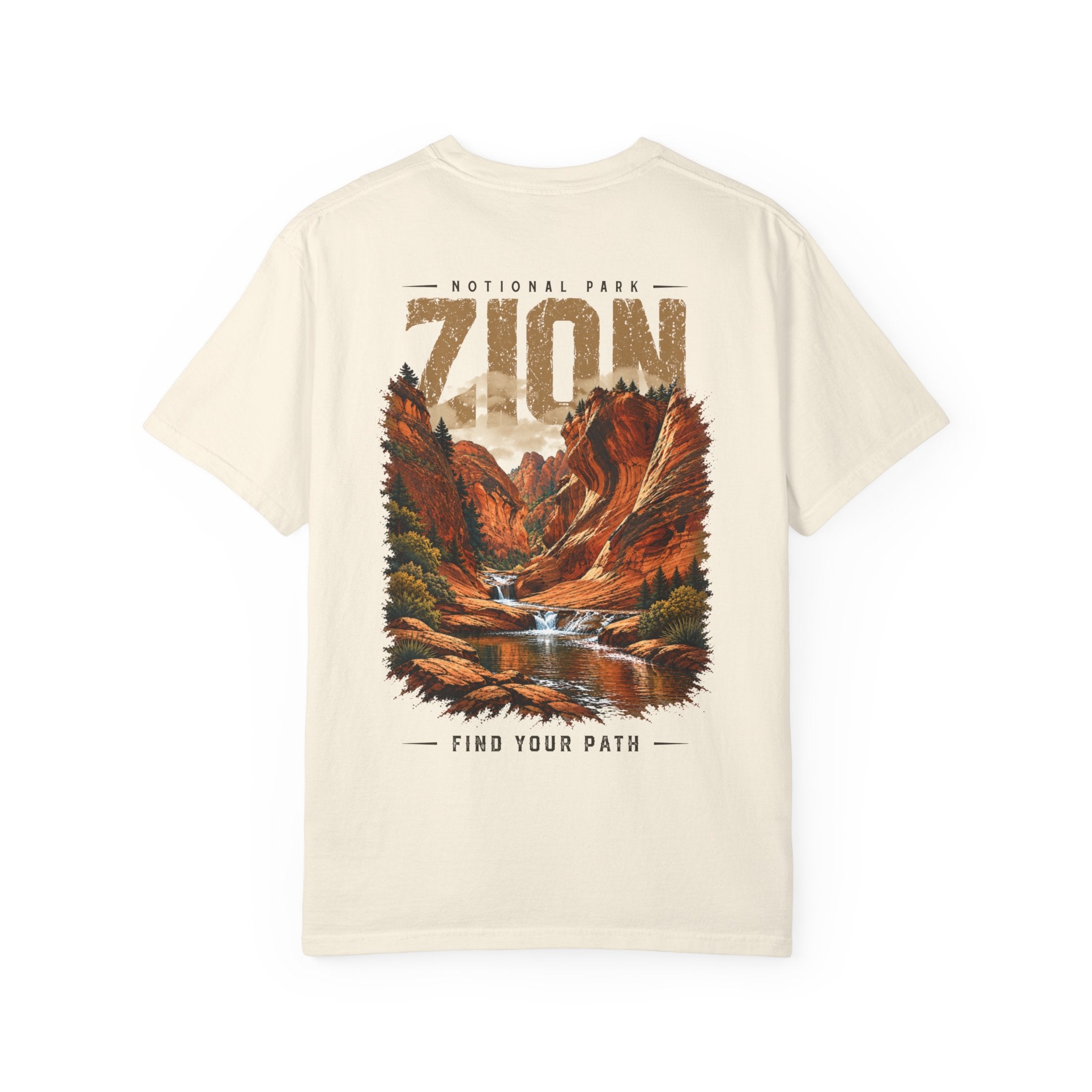 Red Cliffs Zion National Park Vintage Graphic T-Shirt