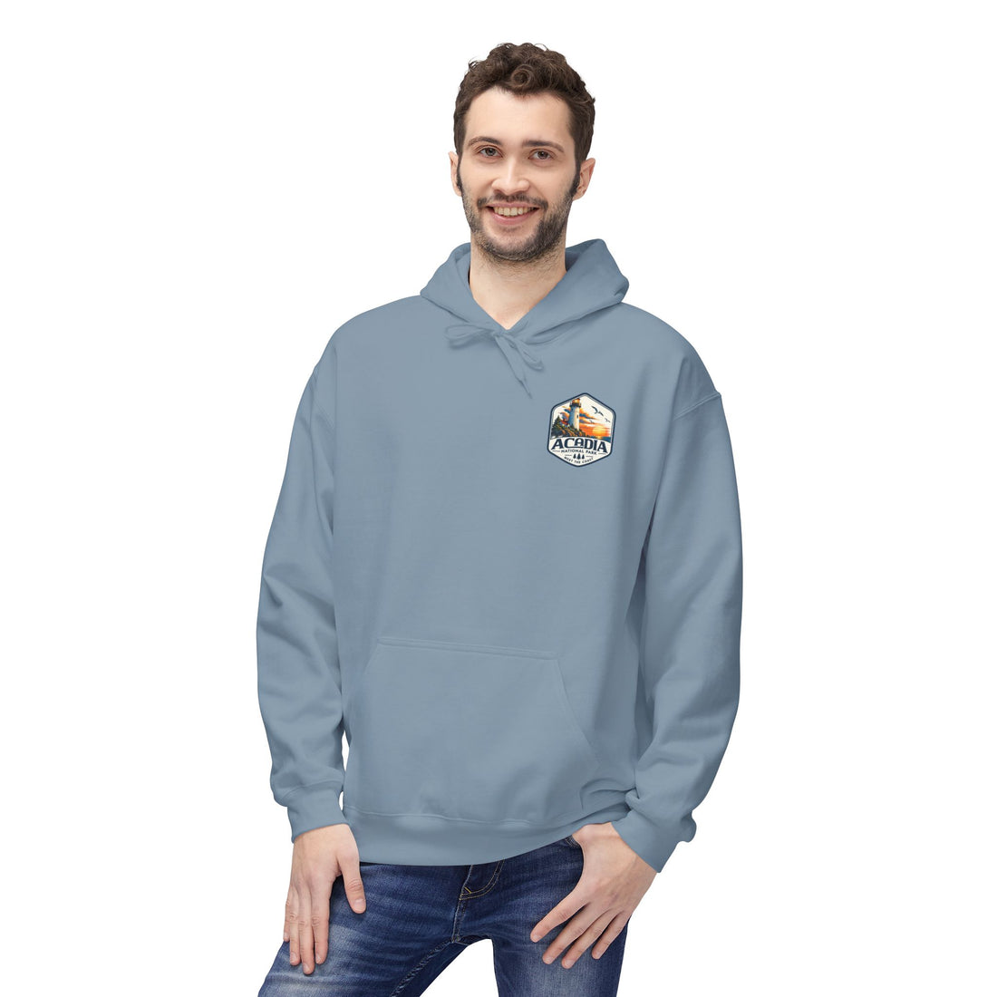 Acadia National Park Lighthouse Graphic Hoodie