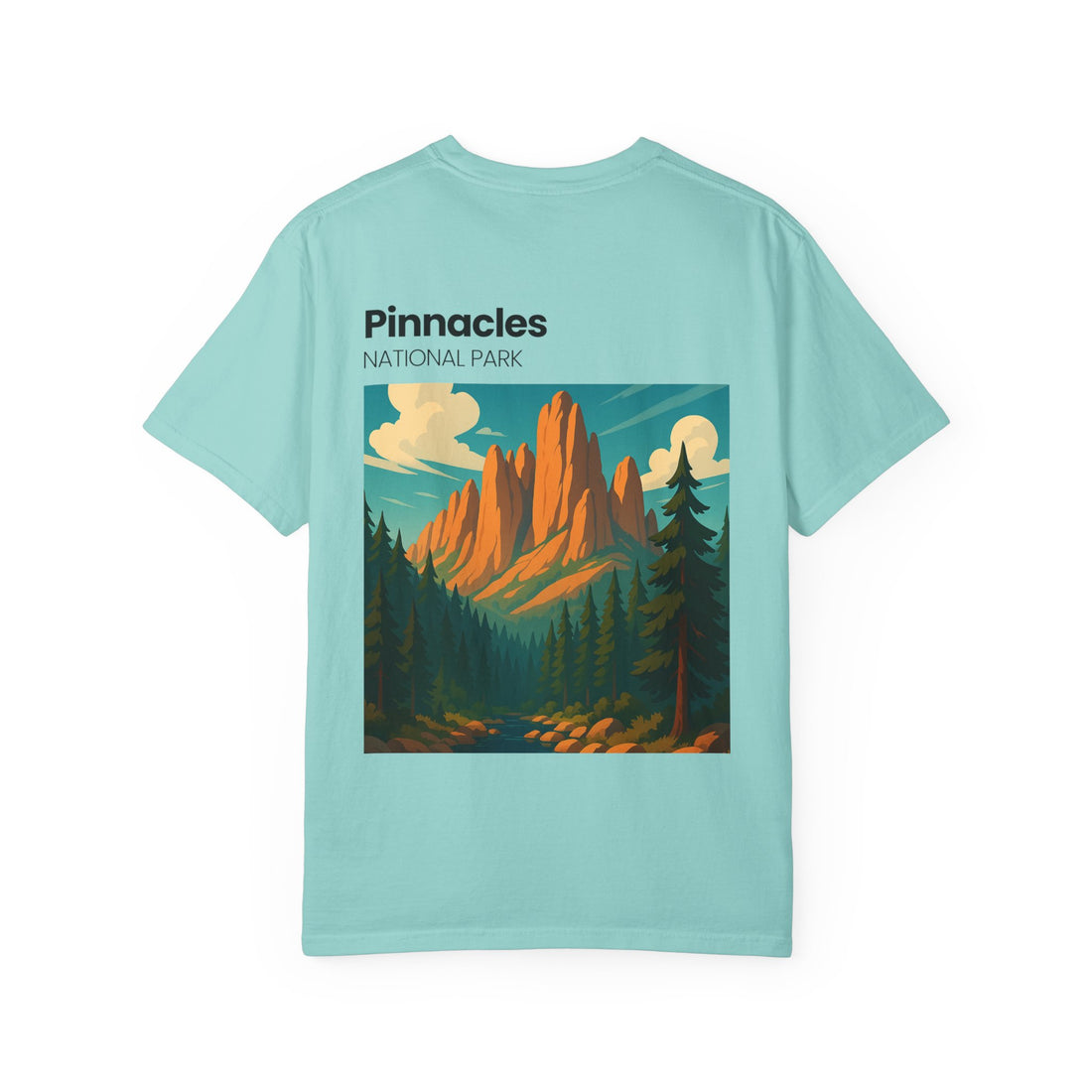 Pinnacles National Park landscape T-Shirt | retro nature poster design