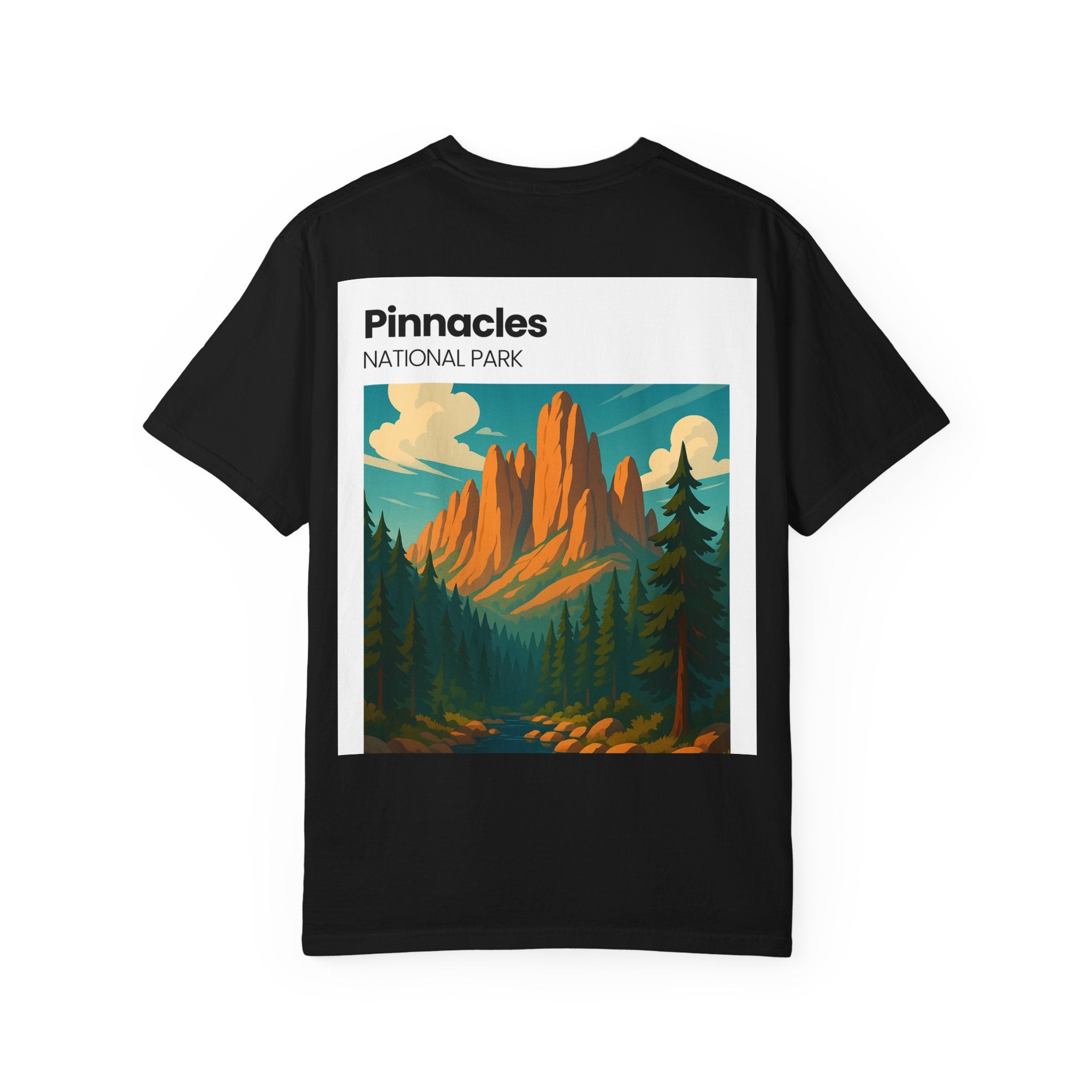 Pinnacles National Park landscape T-Shirt | retro nature poster design