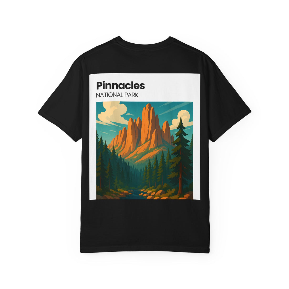 Pinnacles National Park landscape T-Shirt | retro nature poster design