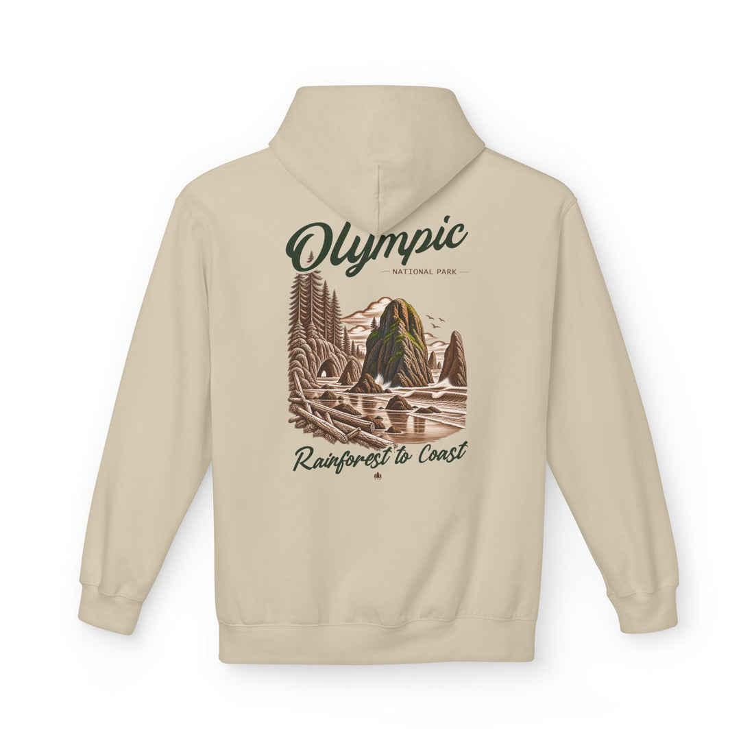 Olympic National Park Sea Stacks Graphic Hoodie
