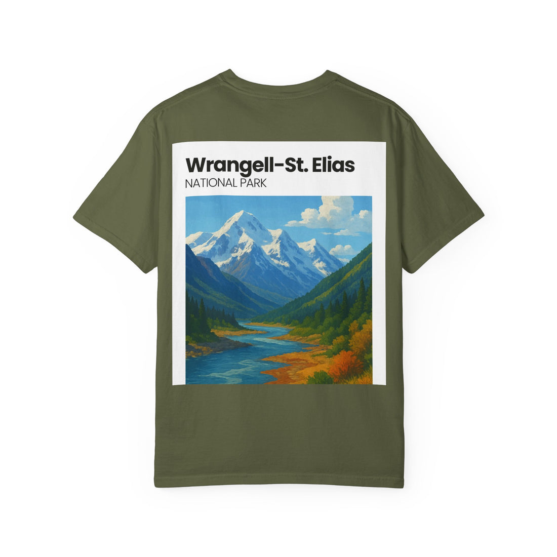 Wrangell-St. Elias National Park landscape T-Shirt | Mountain scenic tee