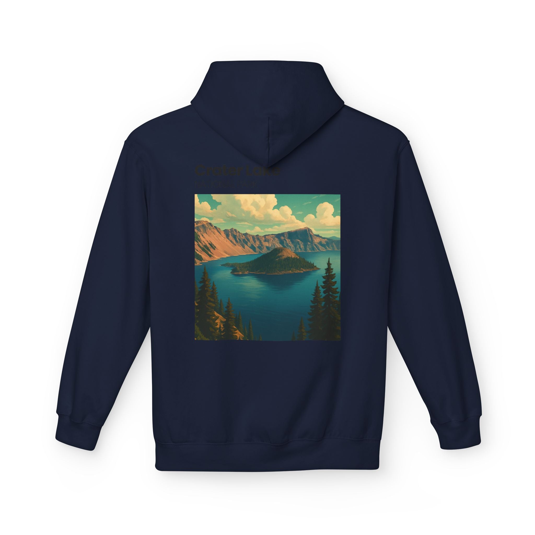 Crater Lake National Park Hoodie | Scenic Vintage Landscape
