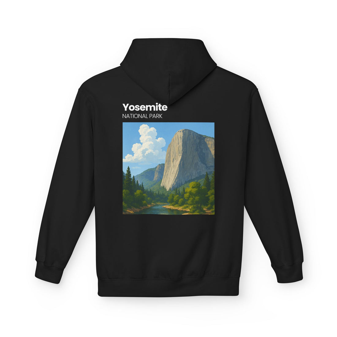 Yosemite National Park Half Dome Illustration Hoodie | National Park Travel Sweatshirt