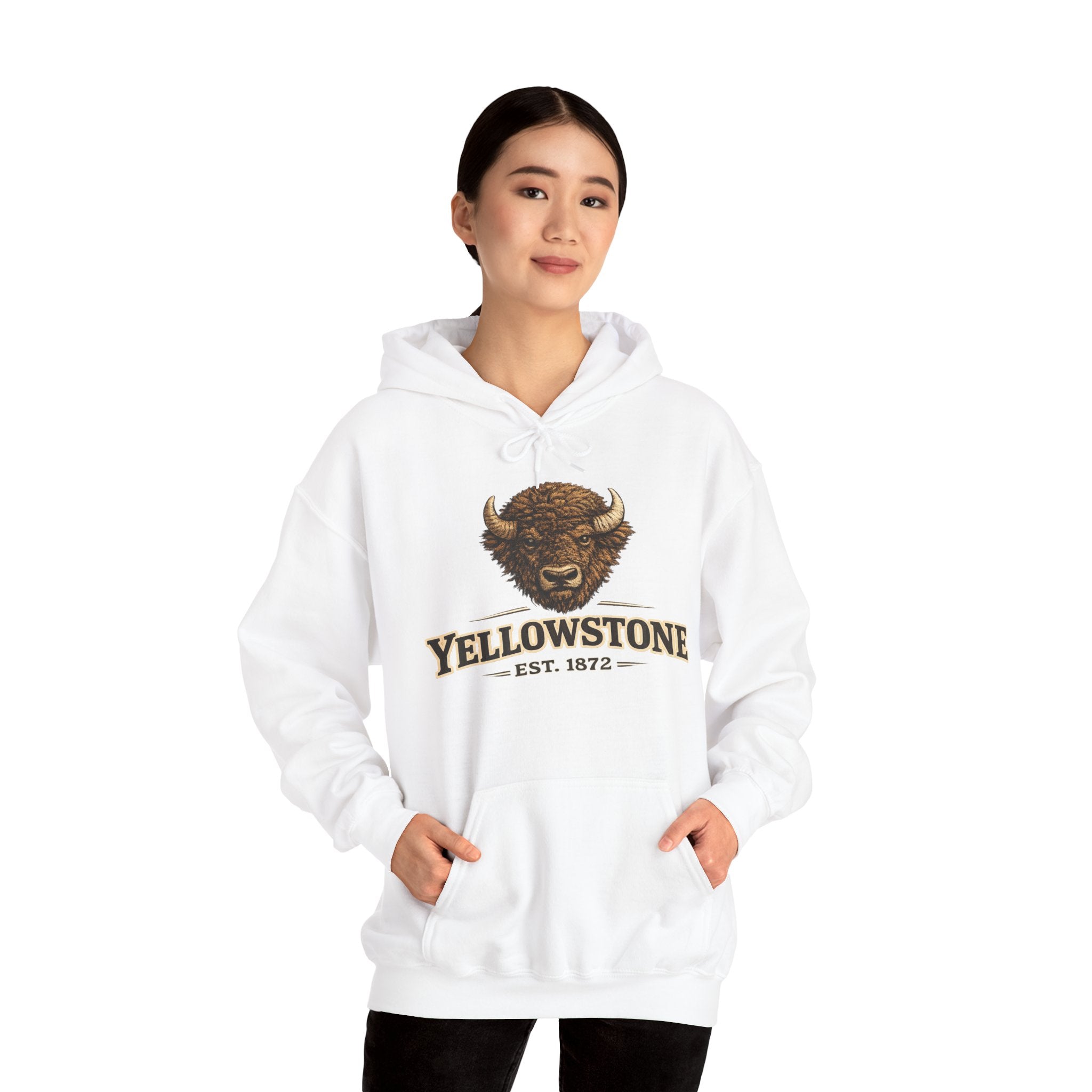 Yellowstone Bison Hoodie – Where the Wild Still Roams