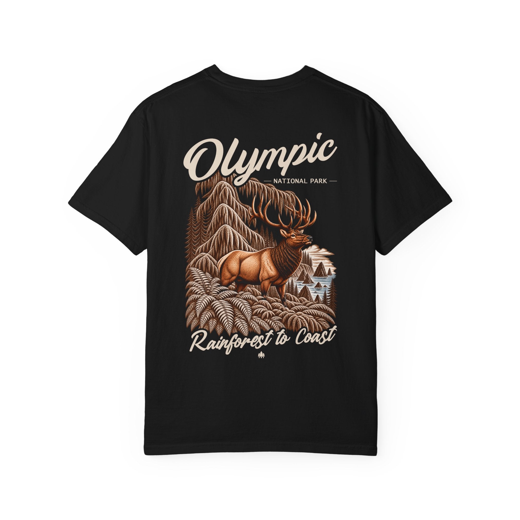Olympic National Park Roosevelt Elk Graphic T-Shirt