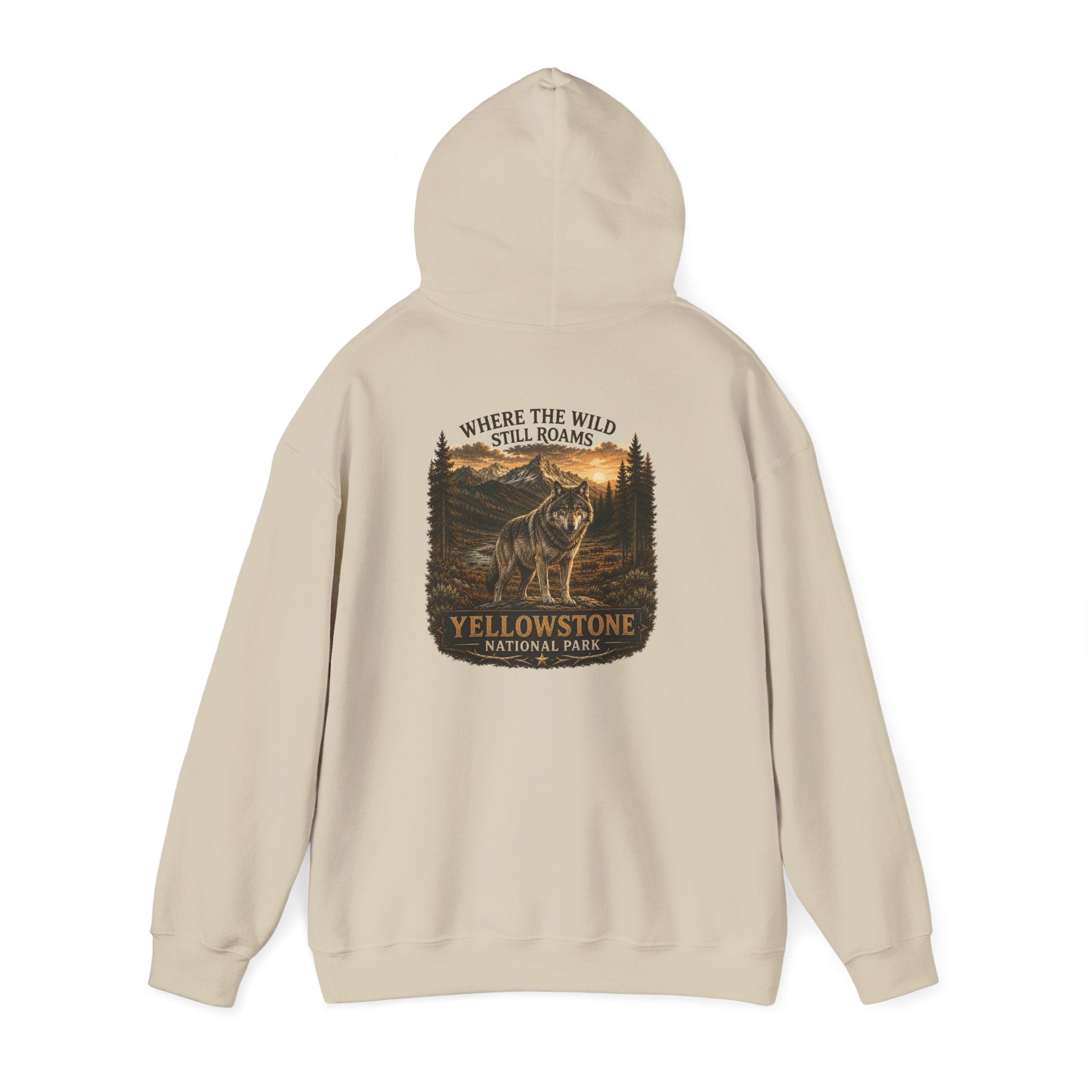 Yellowstone Wolf Hoodie – Where the Wild Still Roams