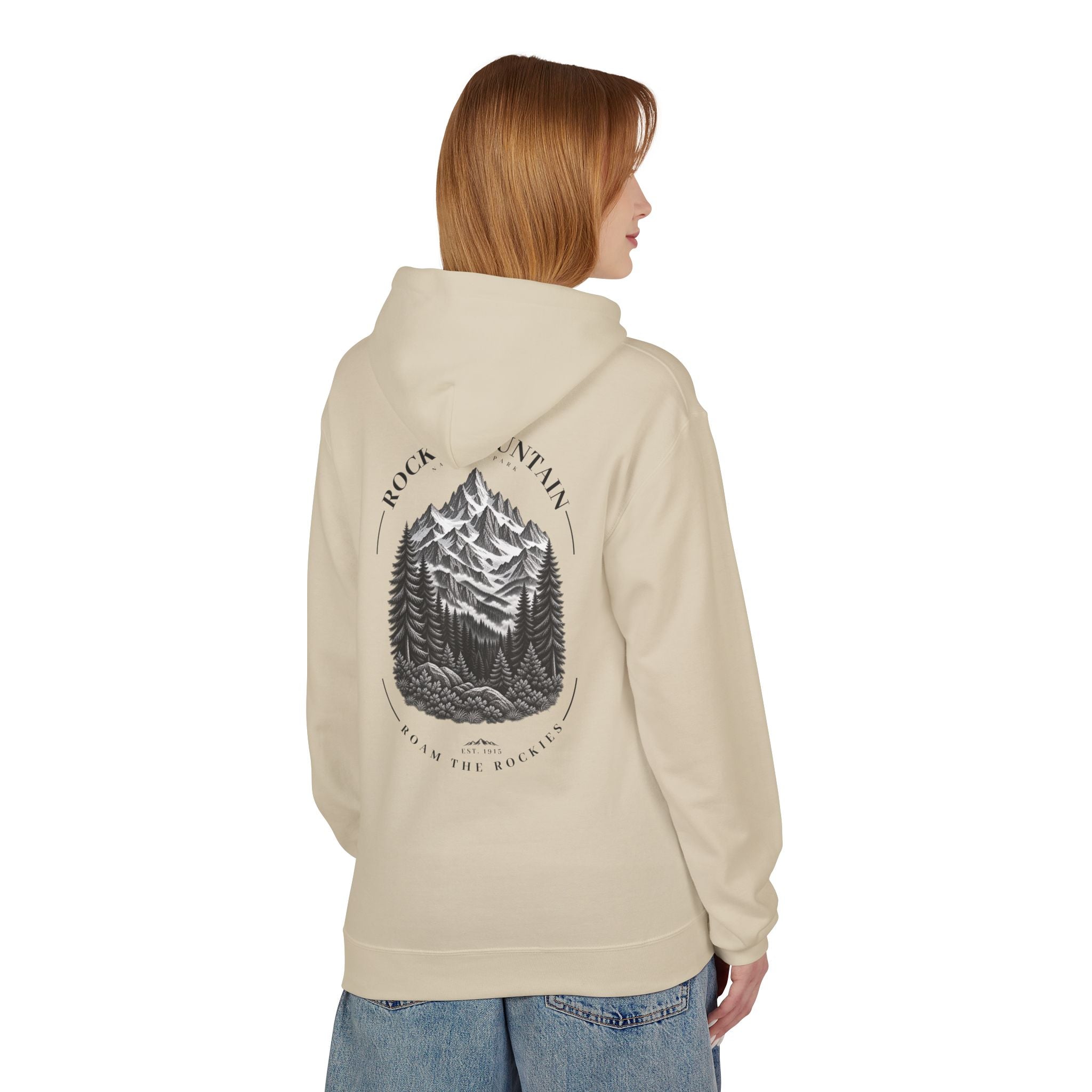 Rocky Mountain National Park Mountain Range Graphic Hoodie