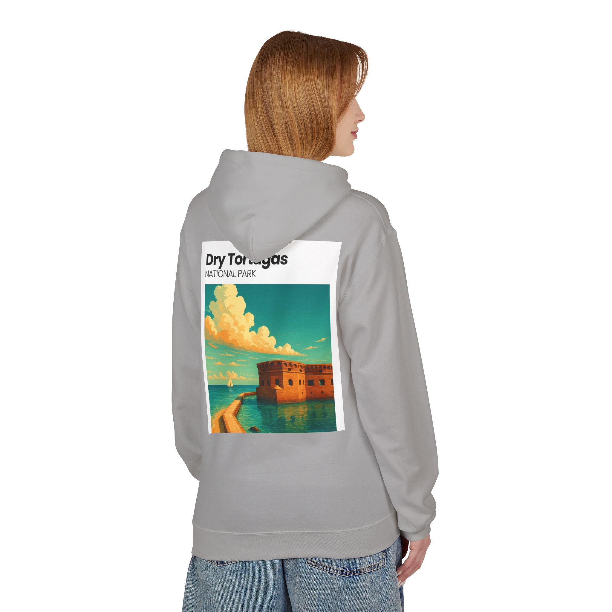 Dry Tortugas National Park Hoodie | Retro Fort Illustration