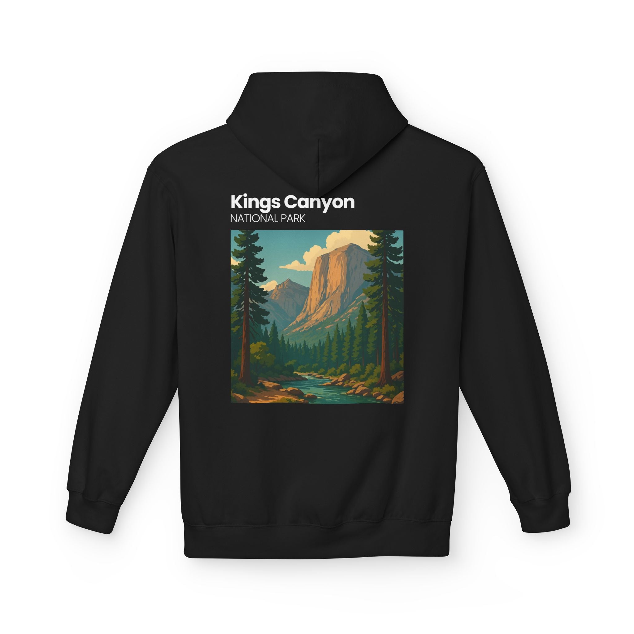 Kings Canyon National Park Hoodie | Vintage Landscape Graphic