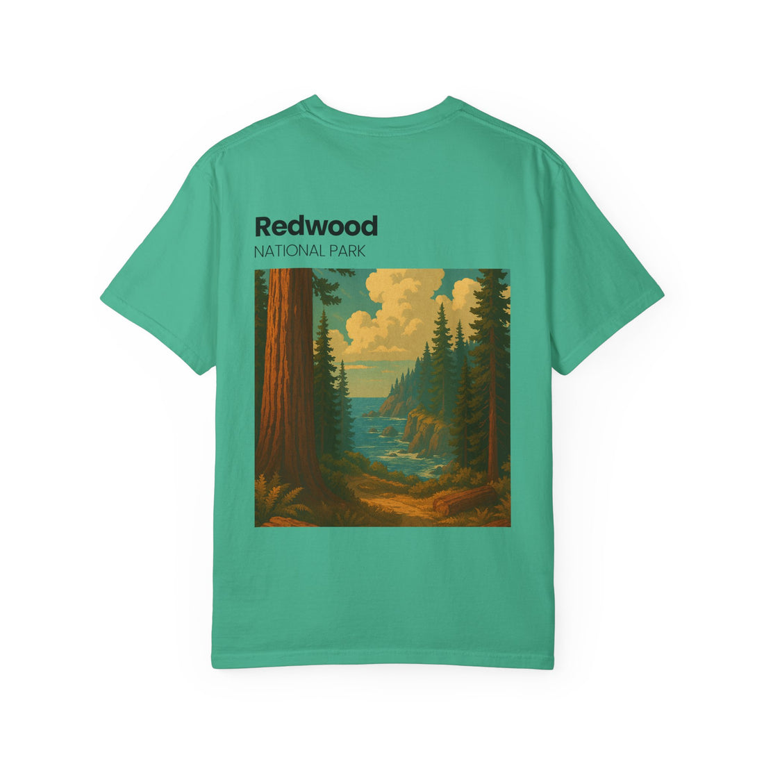 Redwood National Park landscape T-Shirt | Vintage nature scene