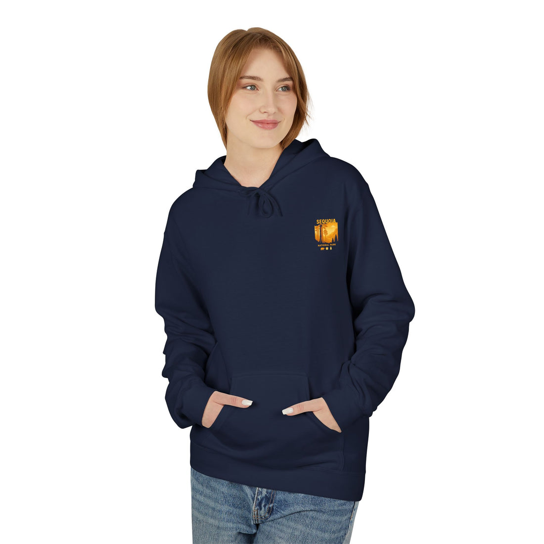 Sequoia National Park Vintage Poster Hoodie | Forest Landscape Sweatshirt