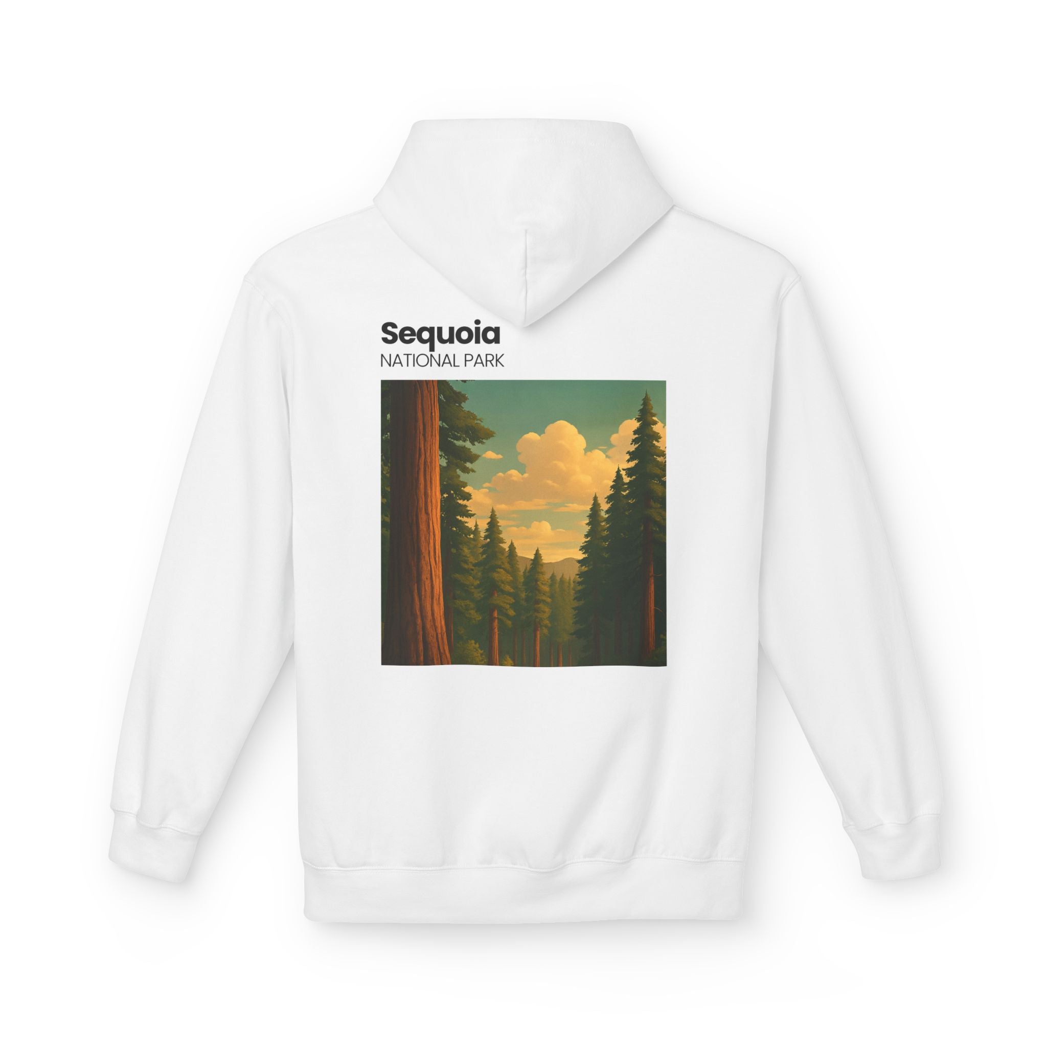 Sequoia National Park Vintage Poster Hoodie | Forest Landscape Sweatshirt
