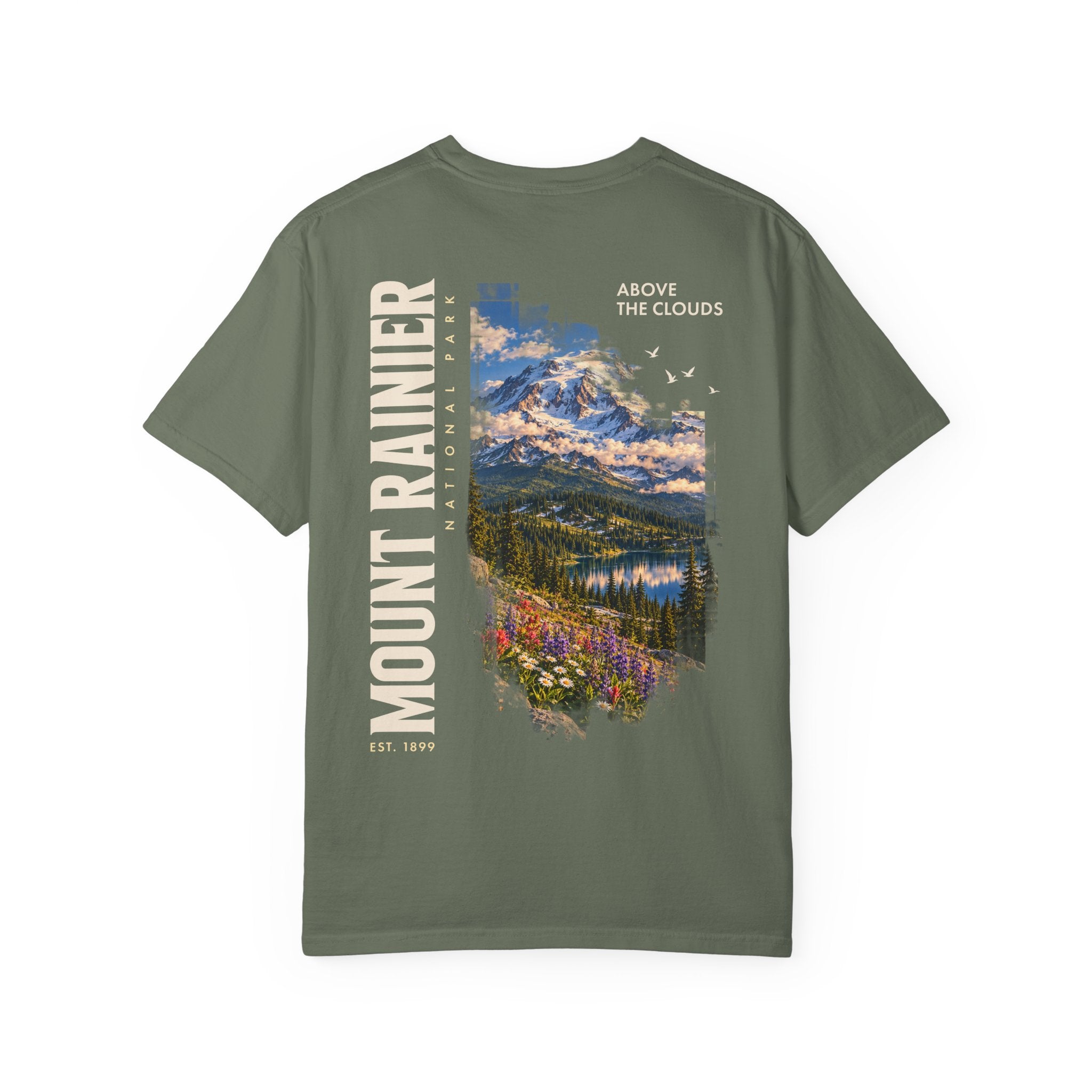 Mount Rainier National Park – Alpine Scene Graphic T-Shirt